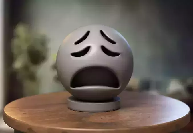 Emoji smiling face with sunglasses Emoji Headphone Stand