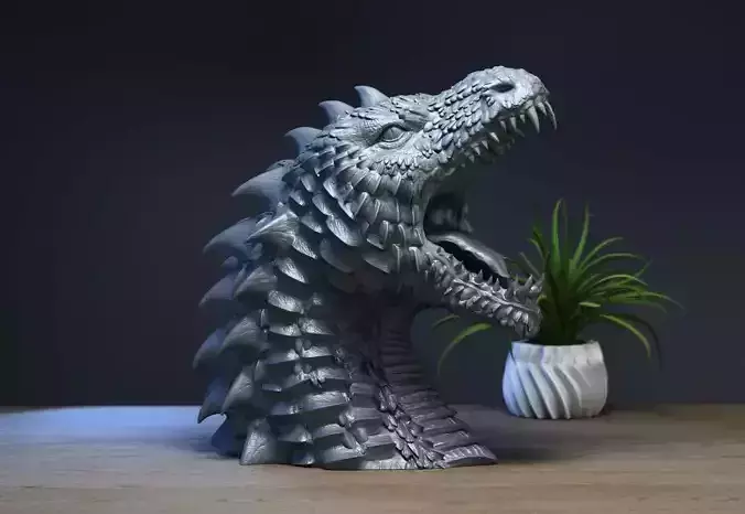 Dragon Headphone Stand  Dragon Headset Stand   3D print model
