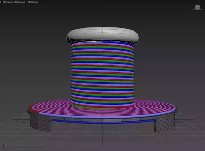 Method 4 Phase Solenoid - 4x Flux Density - 4x Magnetic Torque 3D model