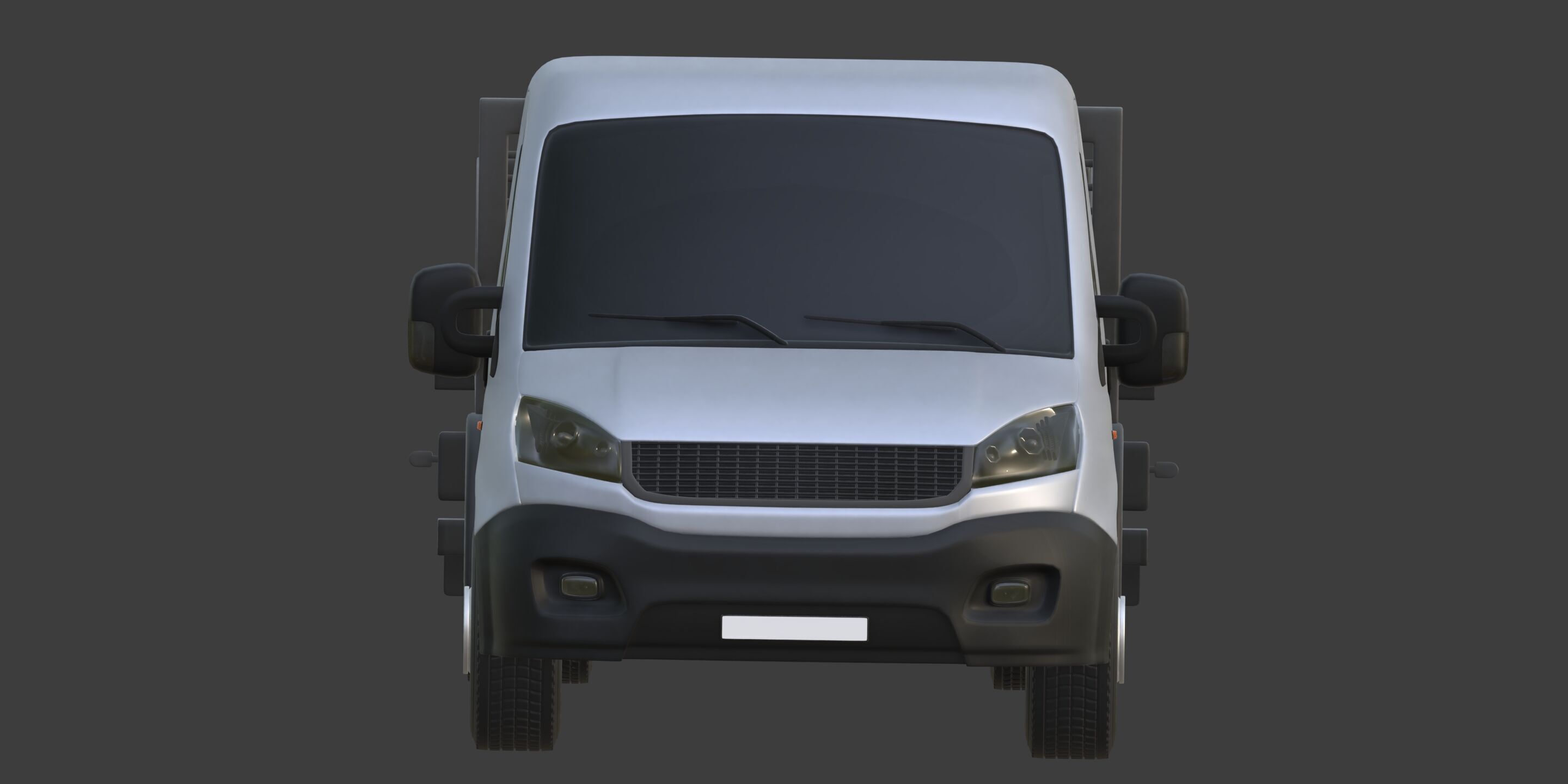 Generic Tipping - Dump - Construction Van - Truck 3D model_8