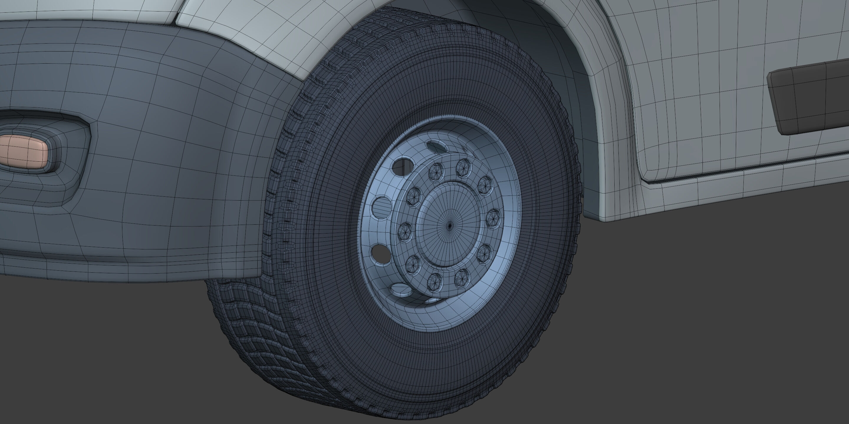 Generic Tipping - Dump - Construction Van - Truck 3D model_23