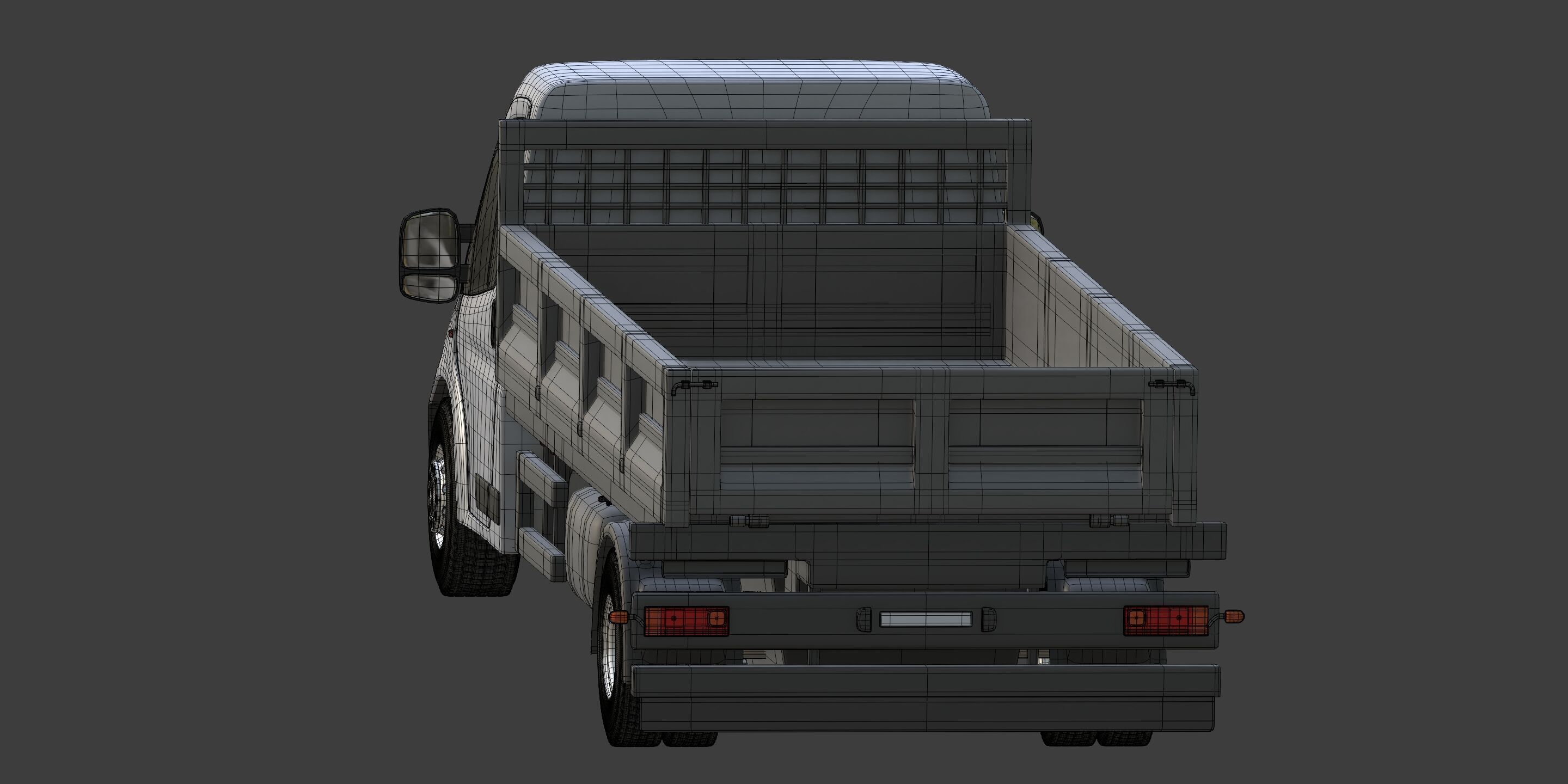 Generic Tipping - Dump - Construction Van - Truck 3D model_15