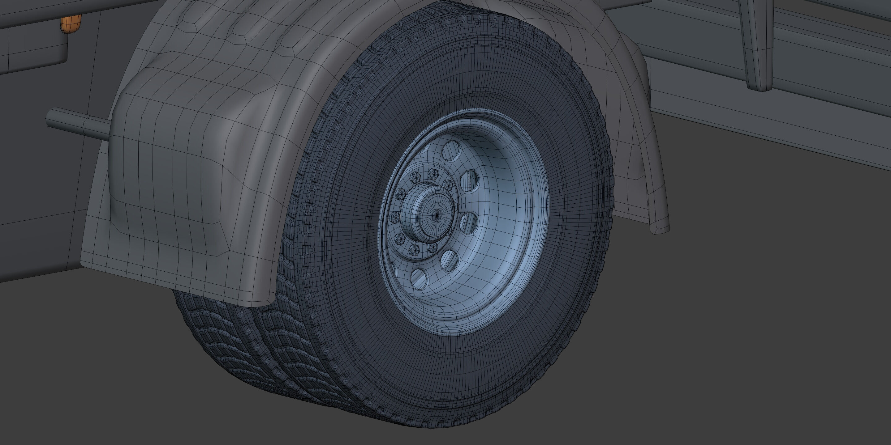 Generic Tipping - Dump - Construction Van - Truck 3D model_25