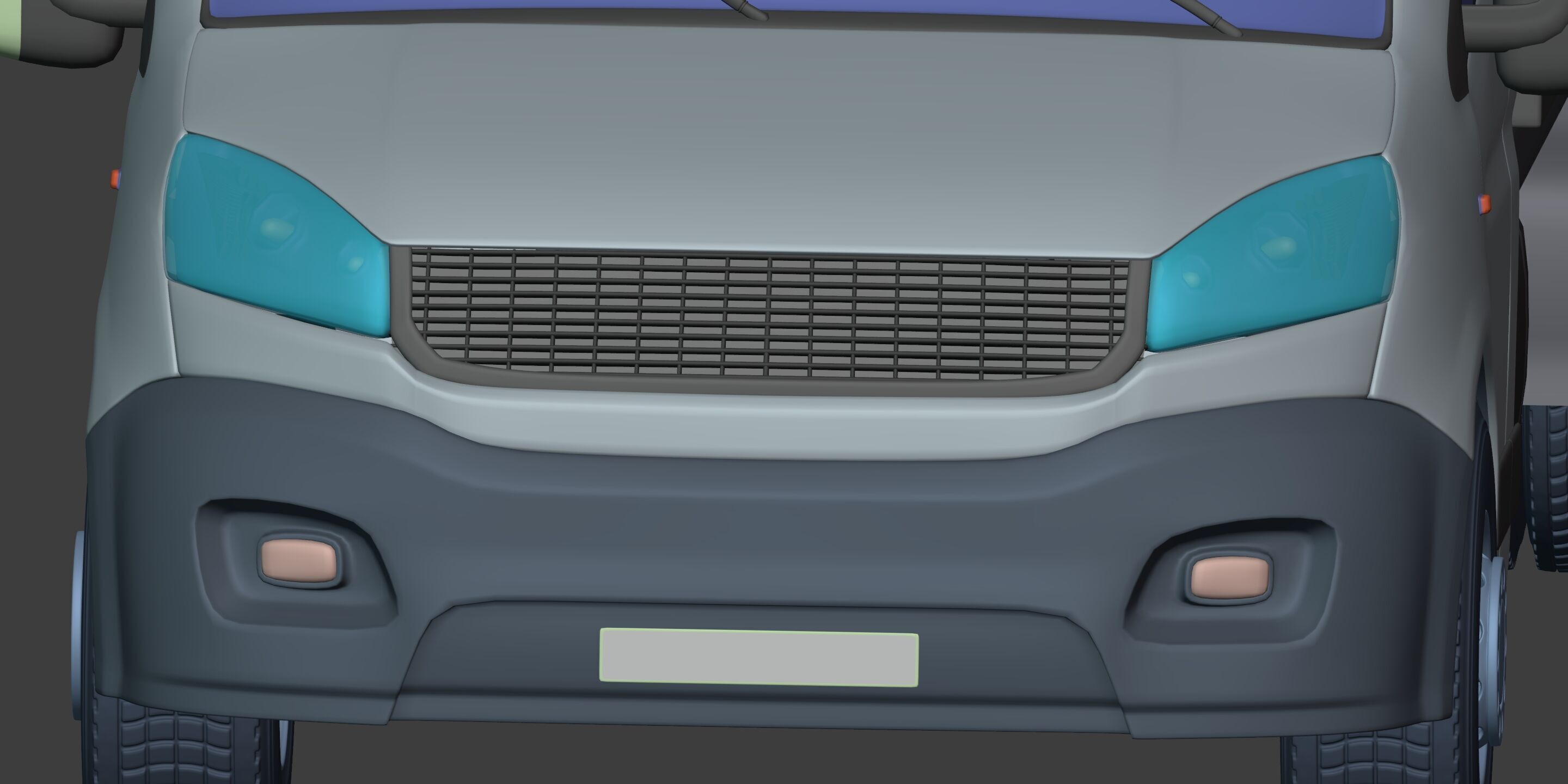 Generic Tipping - Dump - Construction Van - Truck 3D model_18