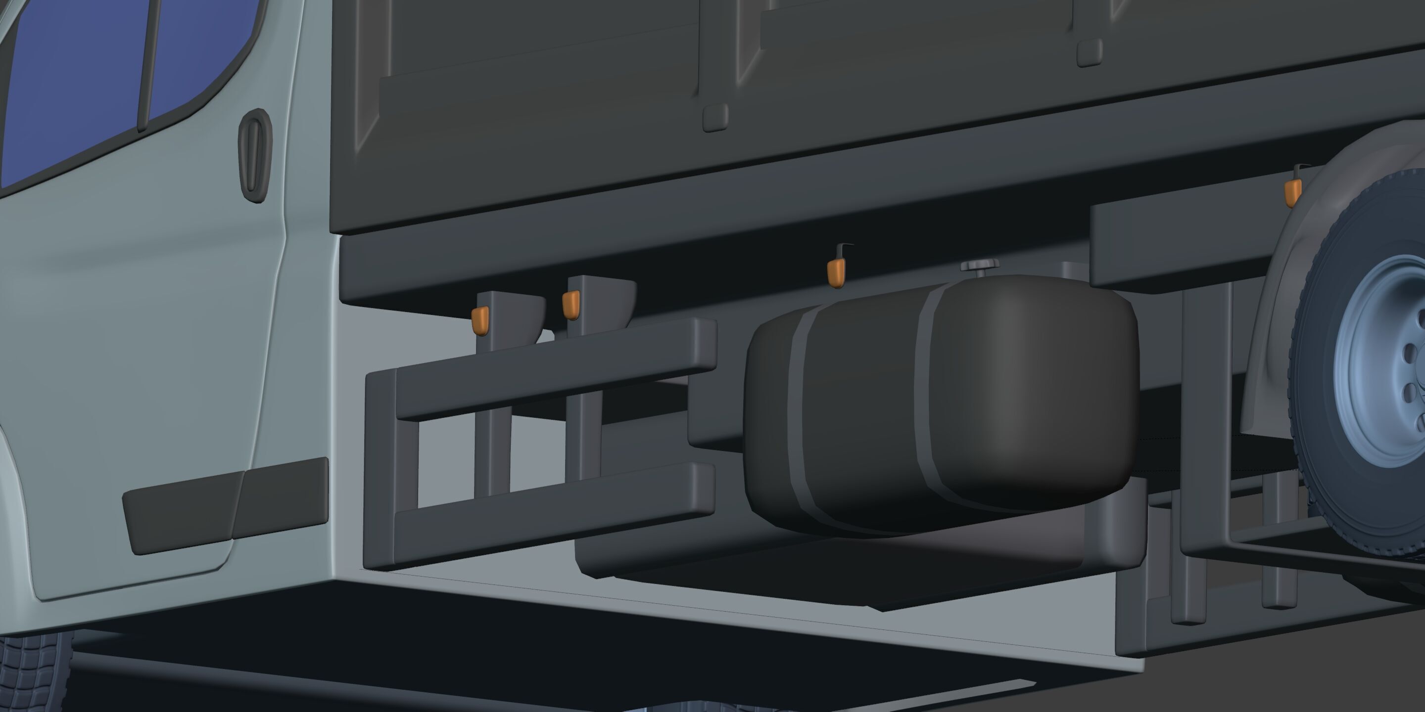 Generic Tipping - Dump - Construction Van - Truck 3D model_26