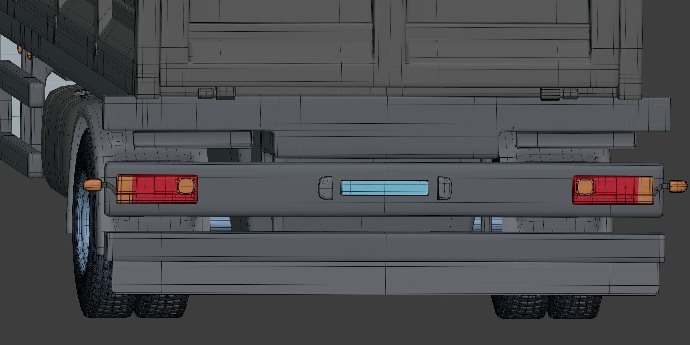 Generic Tipping - Dump - Construction Van - Truck 3D model_21