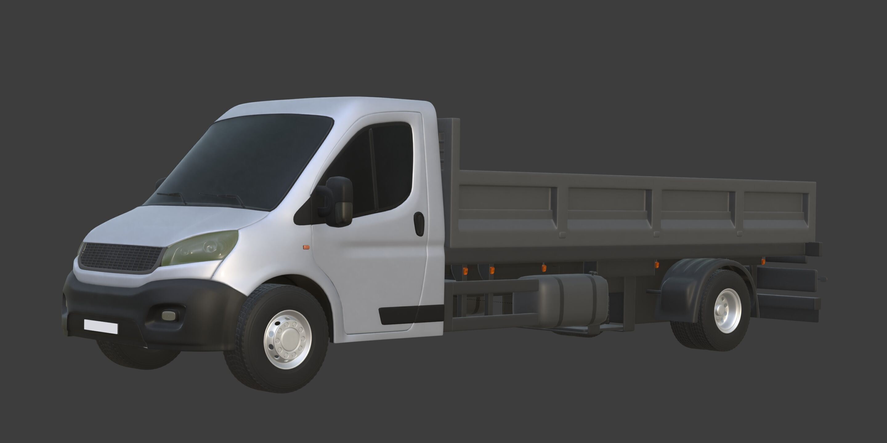 Generic Tipping - Dump - Construction Van - Truck 3D model_1