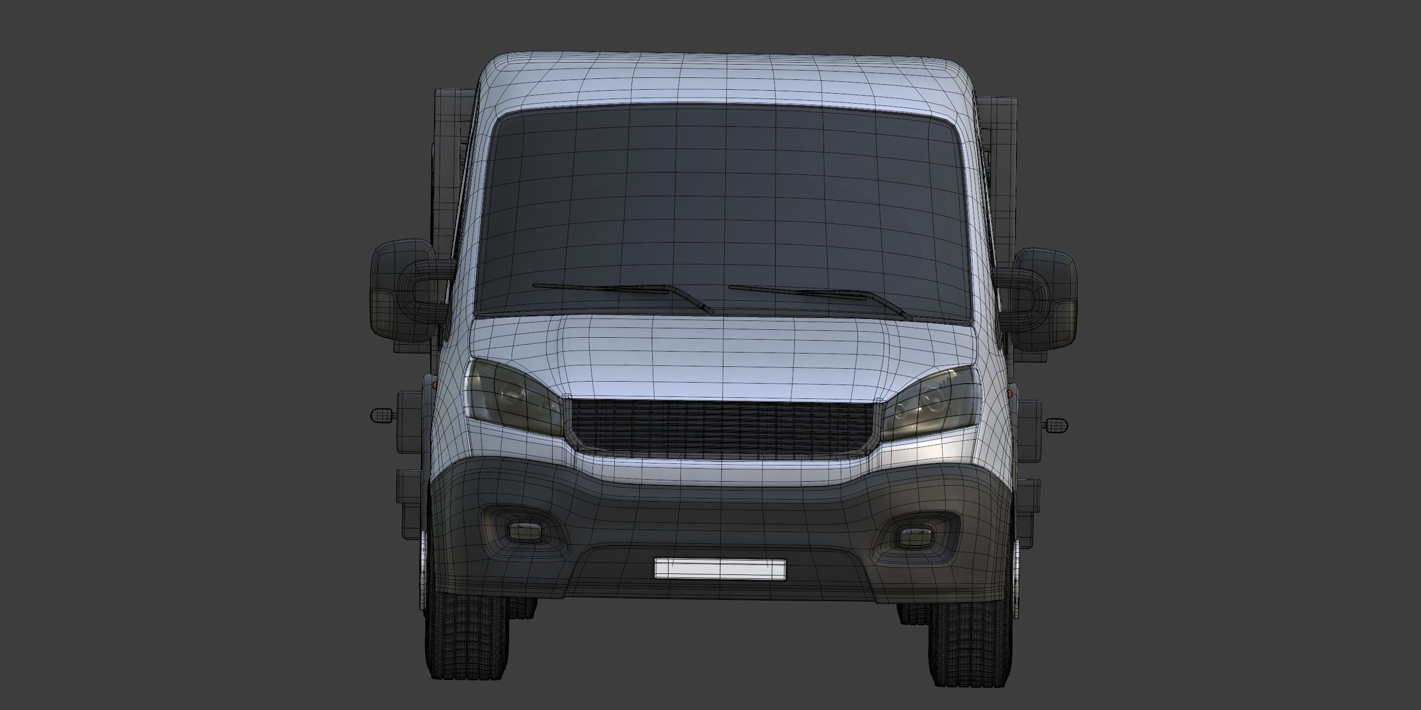 Generic Tipping - Dump - Construction Van - Truck 3D model_9