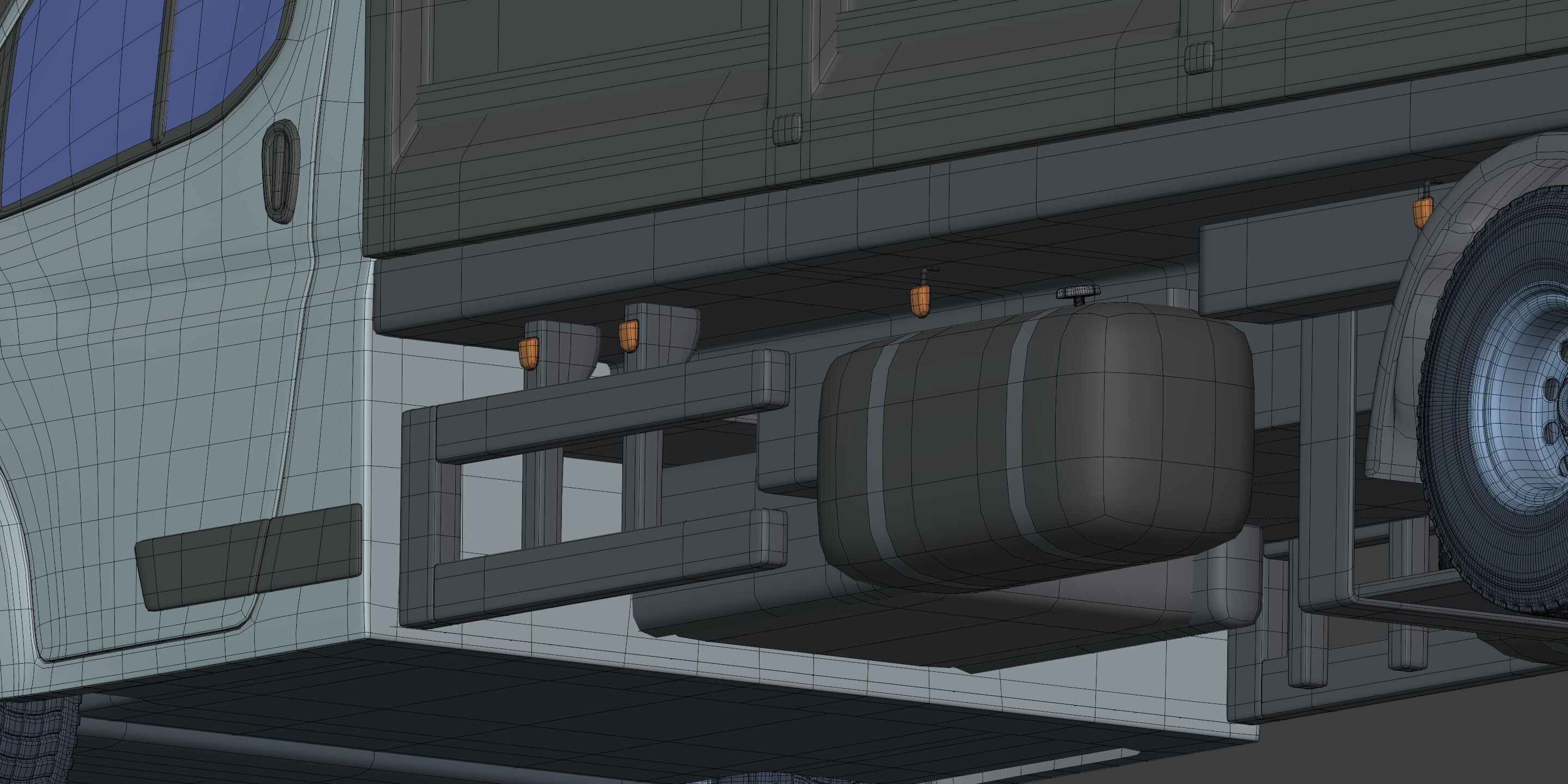 Generic Tipping - Dump - Construction Van - Truck 3D model_27