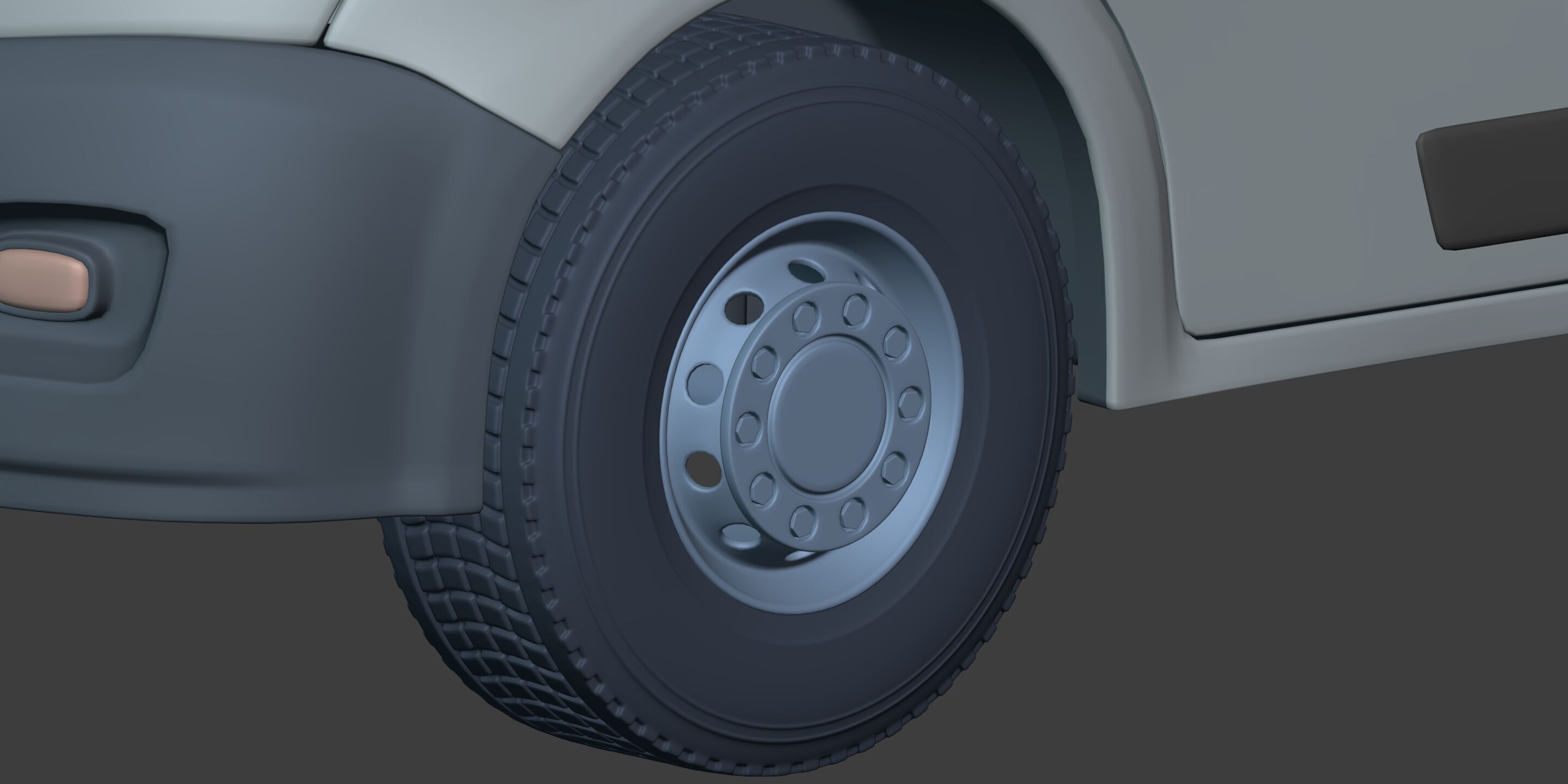 Generic Tipping - Dump - Construction Van - Truck 3D model_22