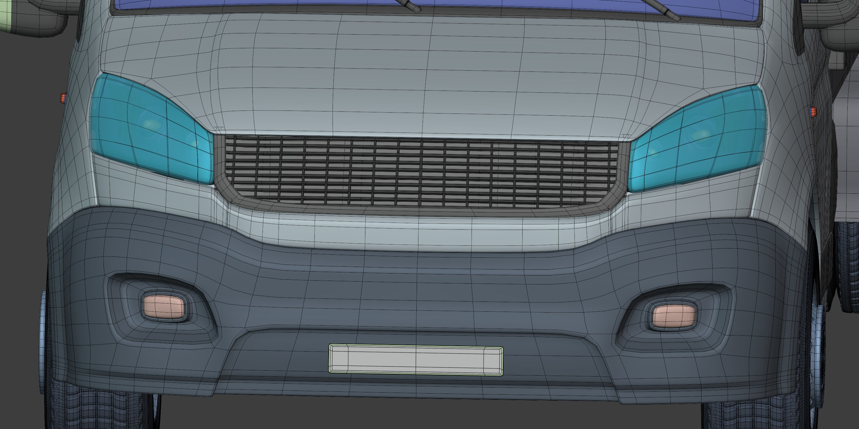 Generic Tipping - Dump - Construction Van - Truck 3D model_19