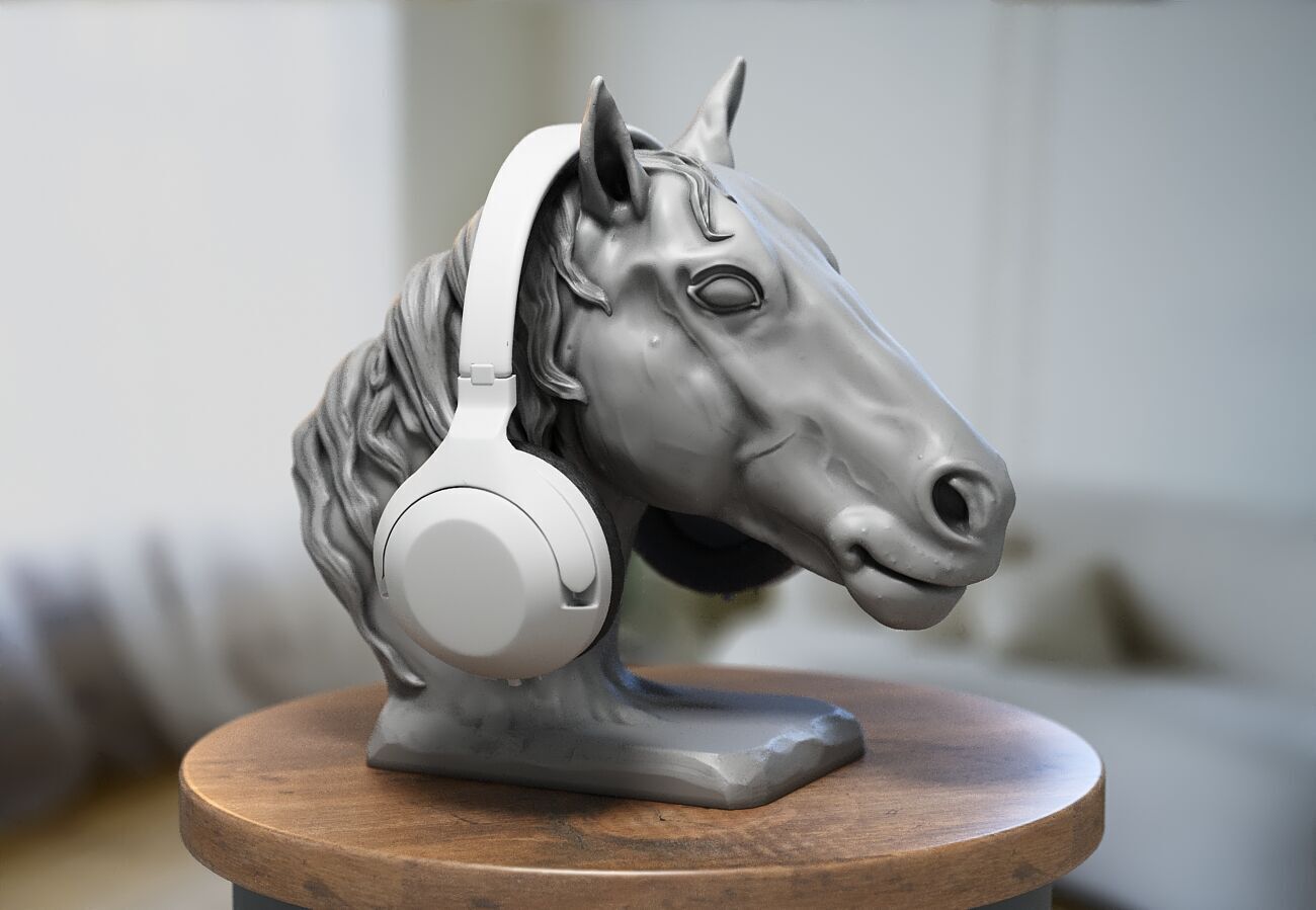 Horse Headphone Stand  Horse Headset Stand   3D print model_1