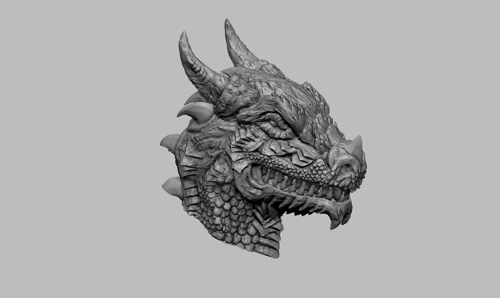 Dragon Headphone Stand  Dragon Headset Stand 3D print model_11