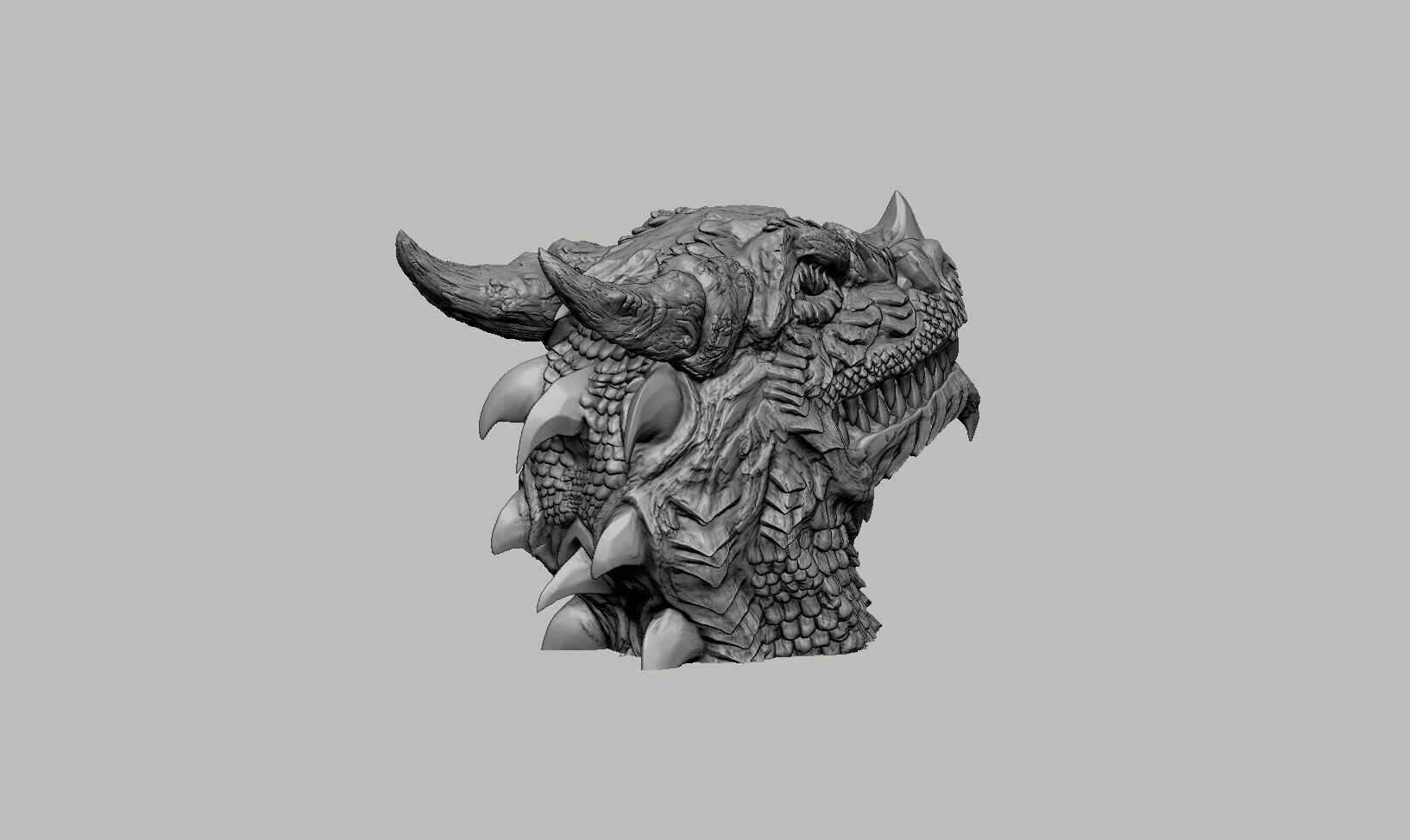 Dragon Headphone Stand  Dragon Headset Stand 3D print model_7