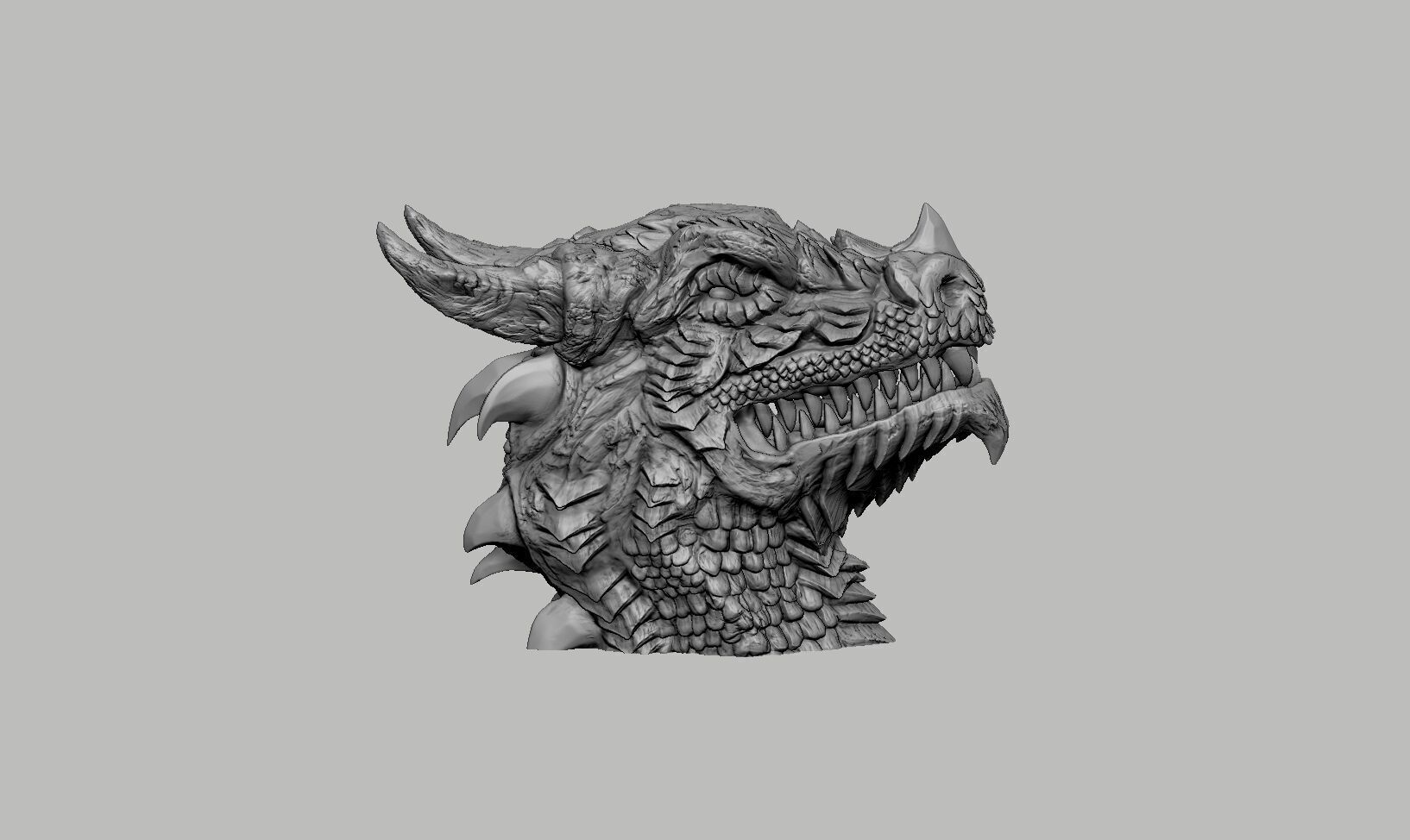 Dragon Headphone Stand  Dragon Headset Stand 3D print model_6