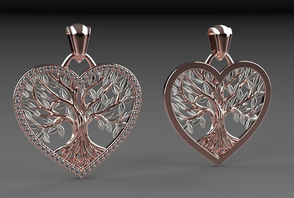Tree of Life Pendant 2025 3D print model_4