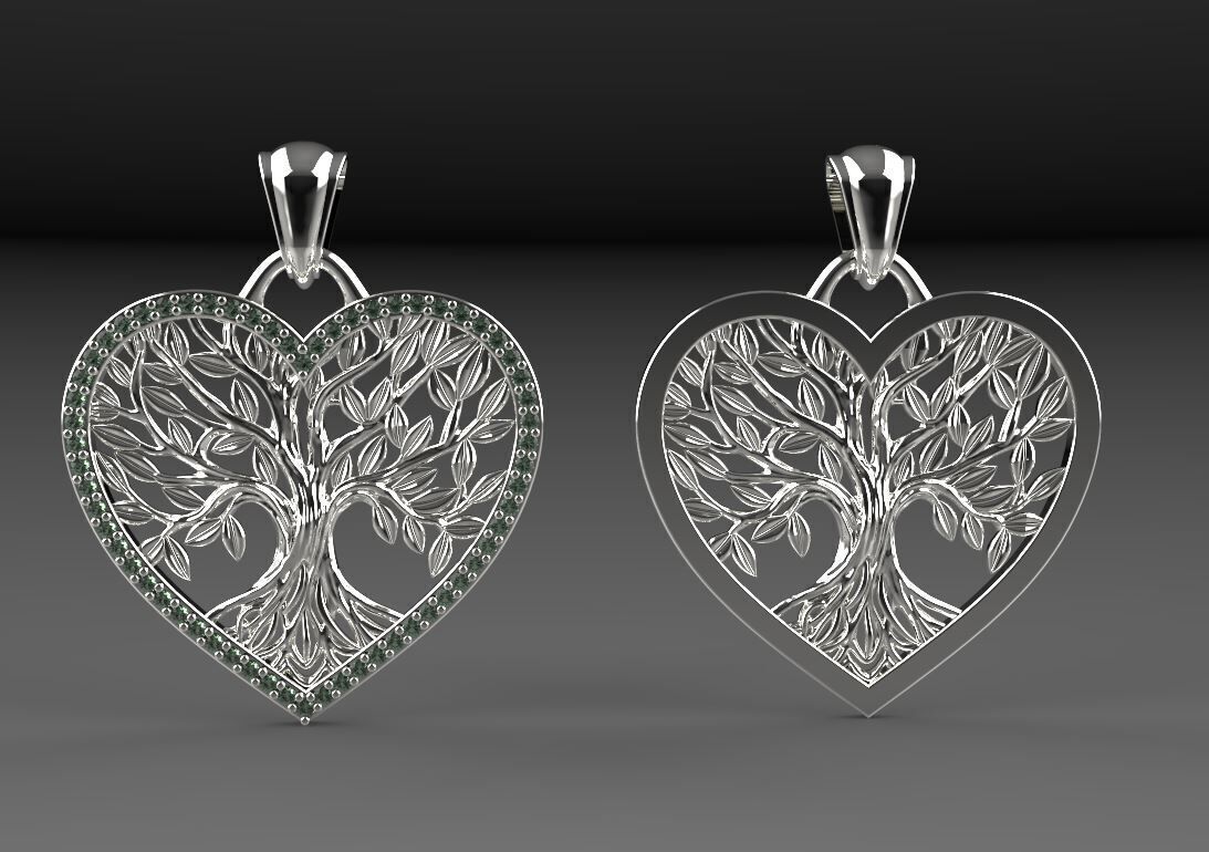 Tree of Life Pendant 2025 3D print model_3