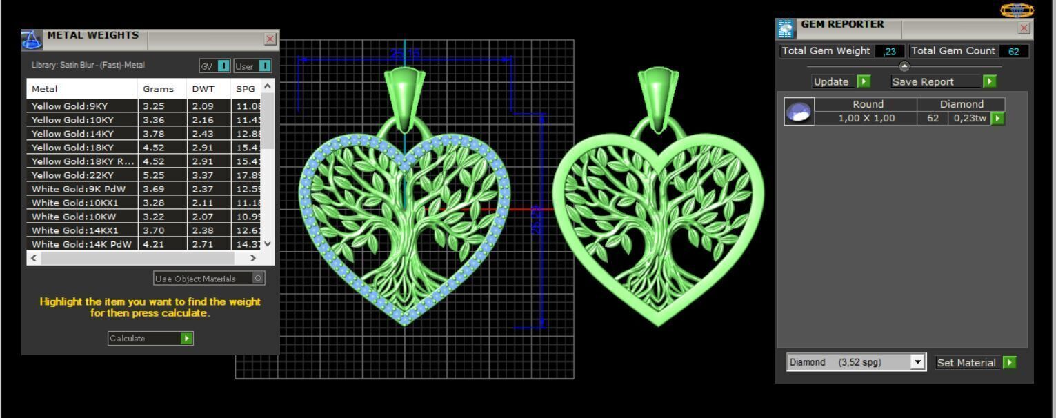 Tree of Life Pendant 2025 3D print model_5