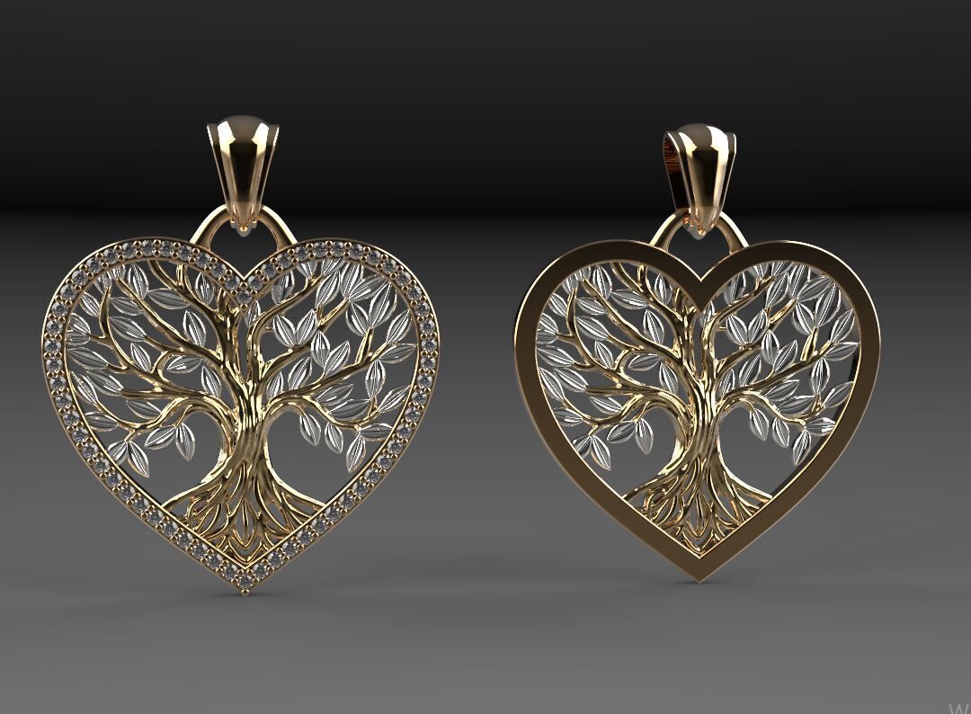 Tree of Life Pendant 2025 3D print model_2