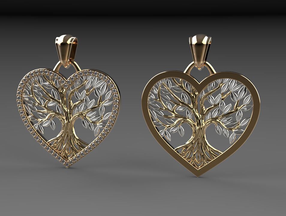 Tree of Life Pendant 2025 3D print model_1