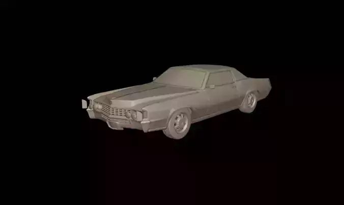 Cadillac fleetwood Eldorado Coupe 1968  3D print model