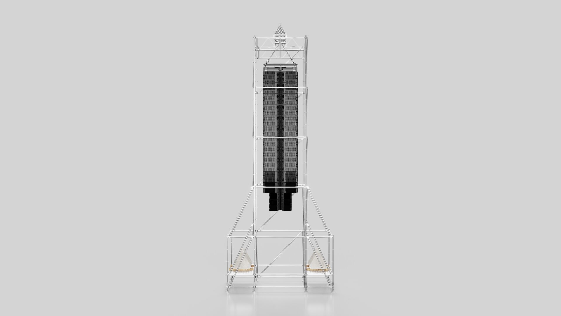 Concert Speaker Line Array Scaffolding Tower 3D model_4