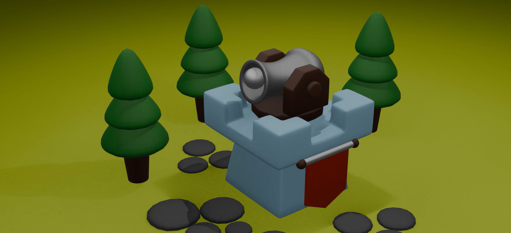 Cannon ball Free 3D model_1