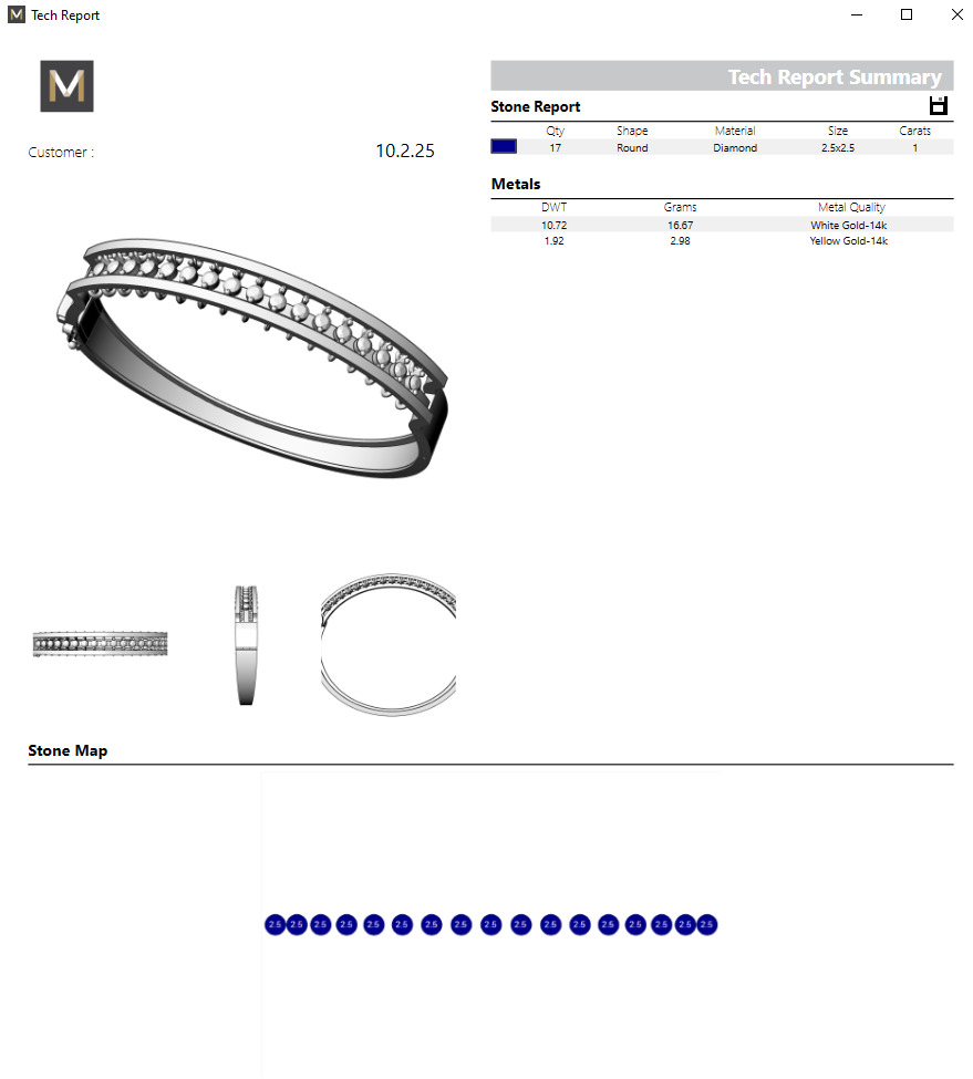 Bracelet Roberto Bravo - Salsa Collection 3D print model_6