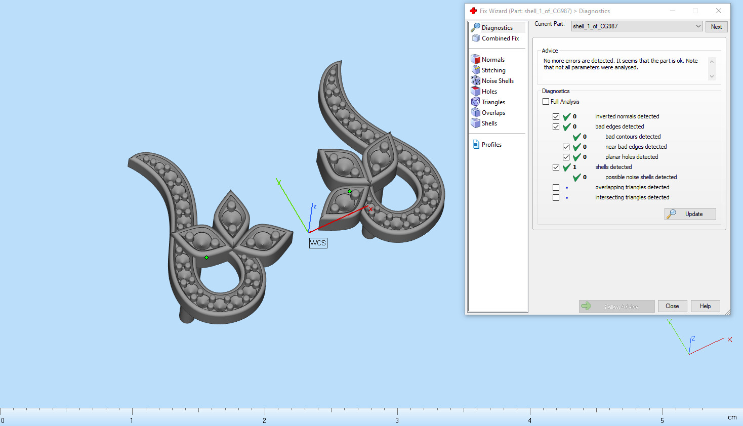 flower stud earring model 987 3D print model_5