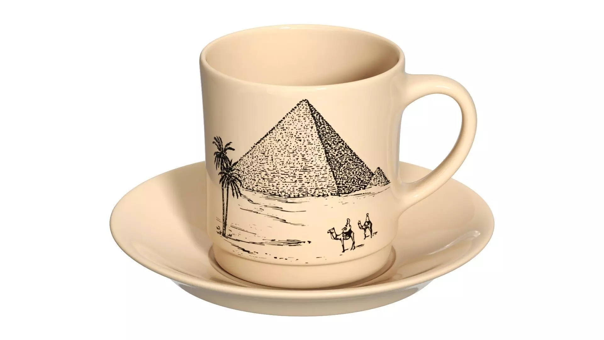 Porcelain Coffee Cup 3D model