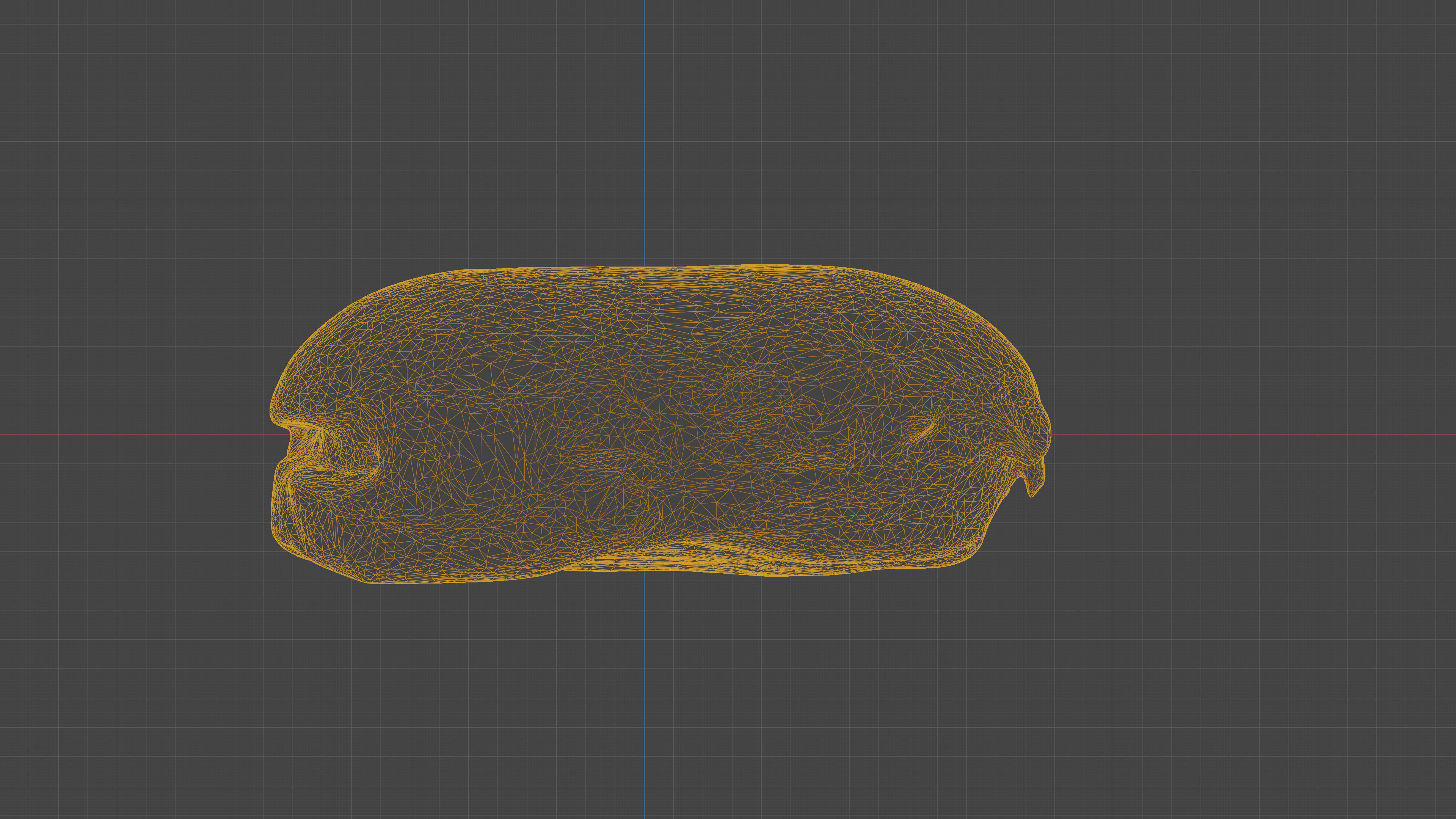 Scanned cheeseburger Low-poly 3D model_19