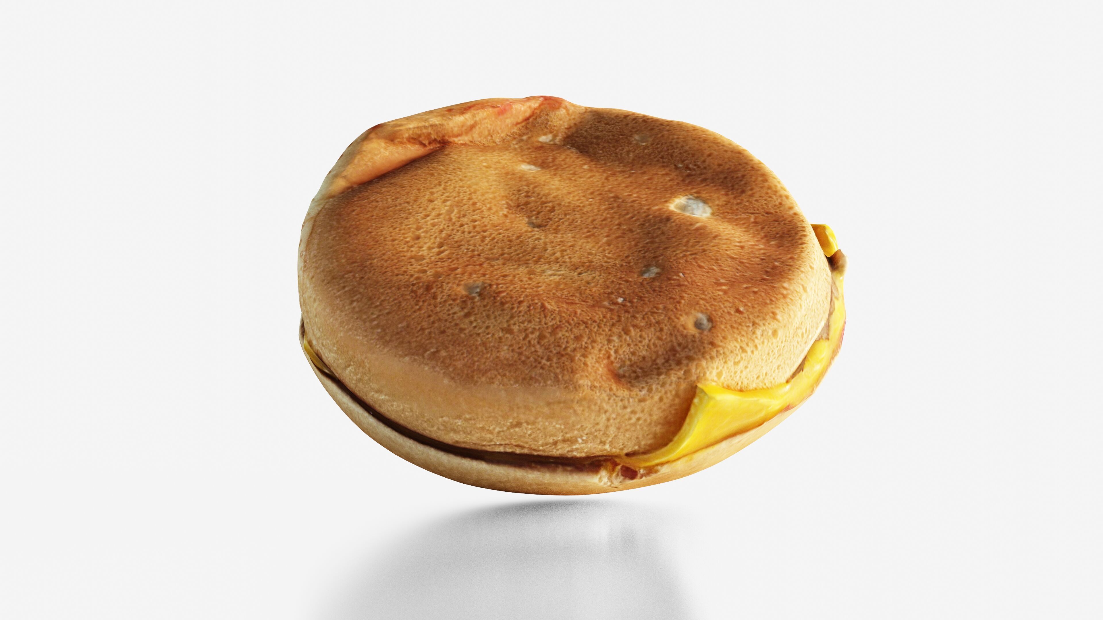 Scanned cheeseburger Low-poly 3D model_11