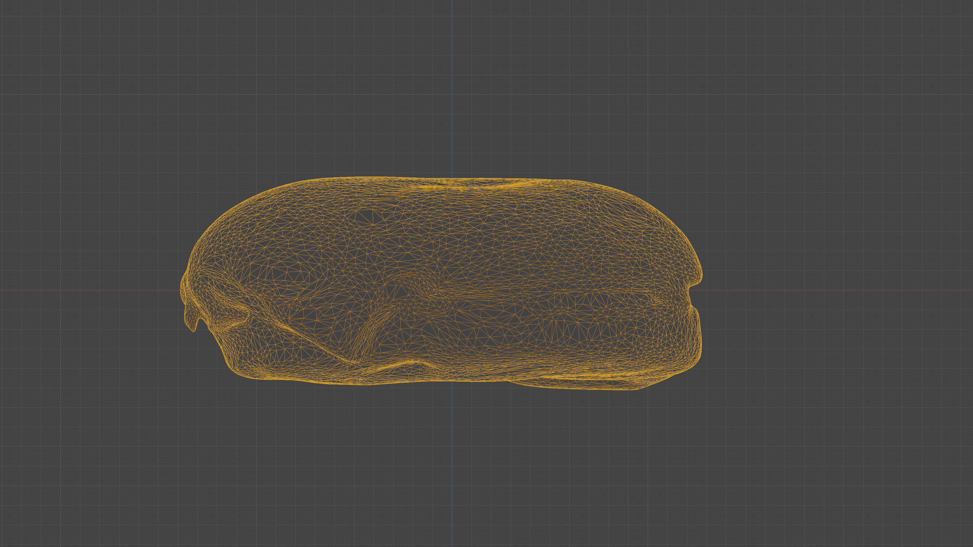 Scanned cheeseburger Low-poly 3D model_20