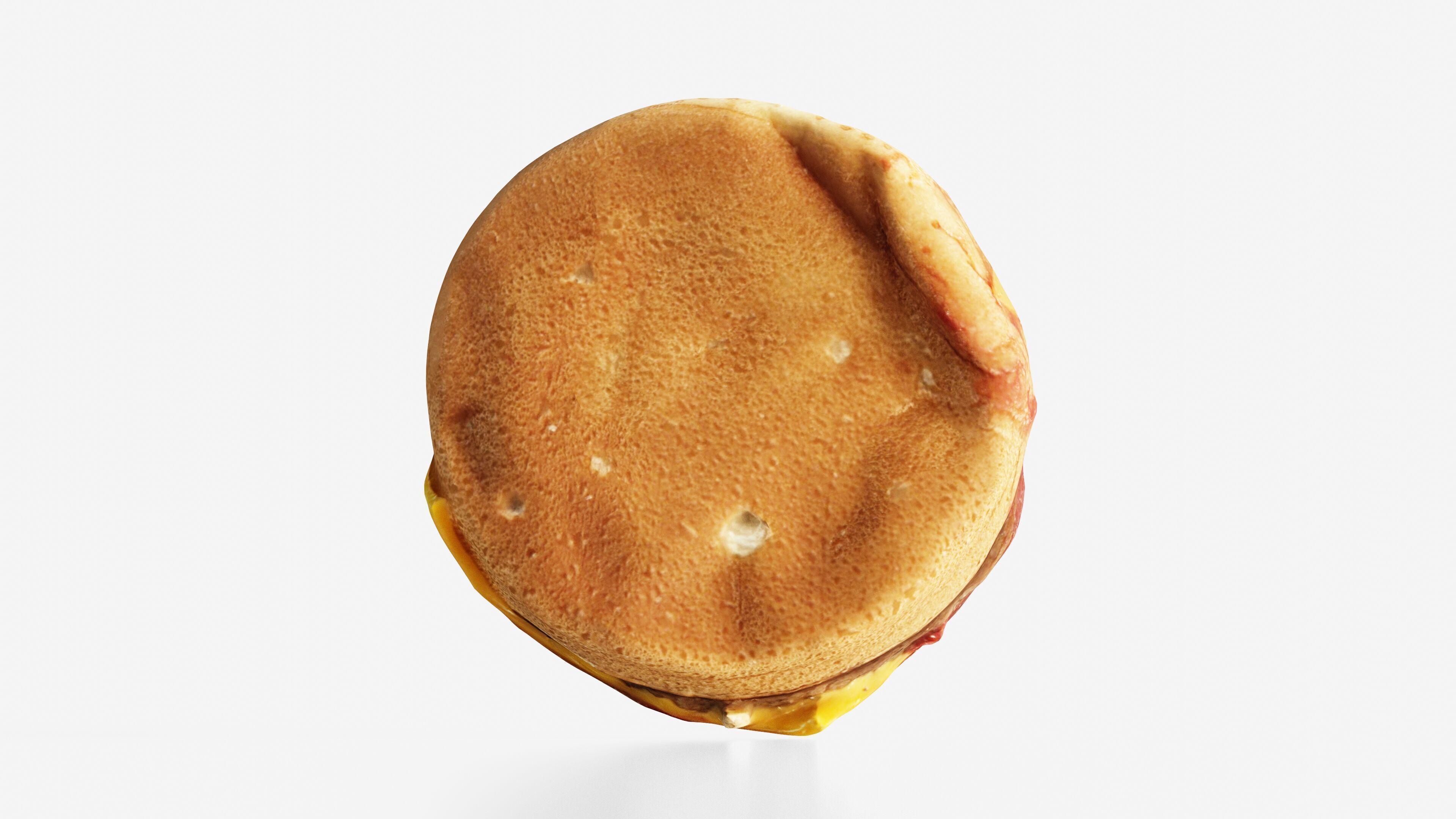 Scanned cheeseburger Low-poly 3D model_12