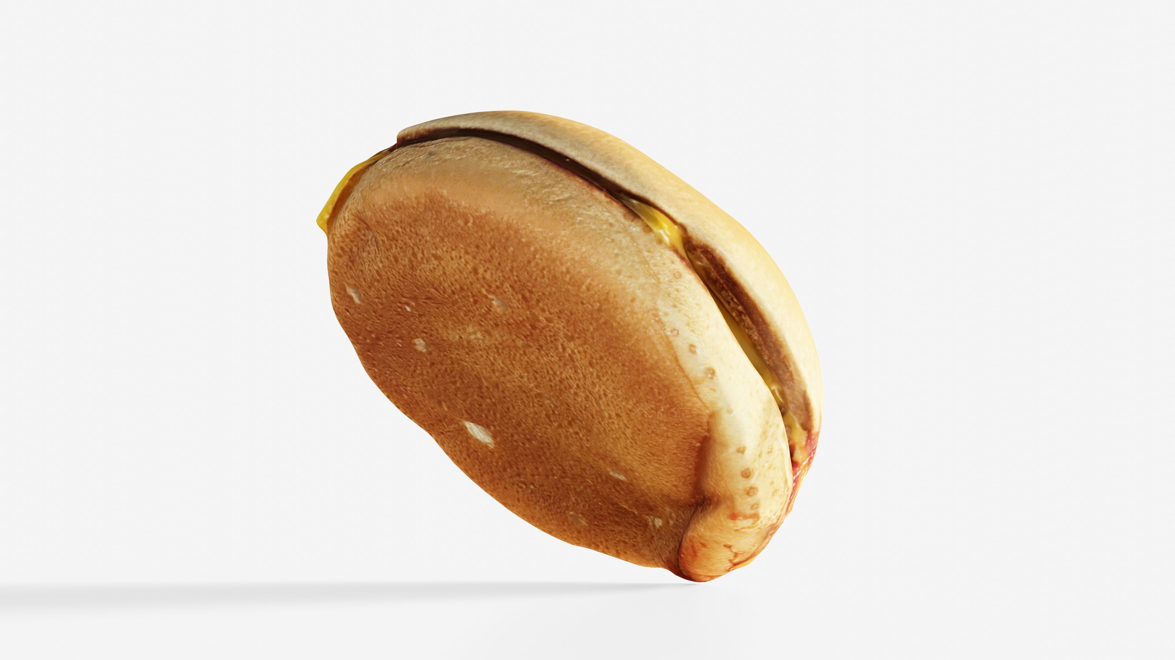Scanned cheeseburger Low-poly 3D model_5