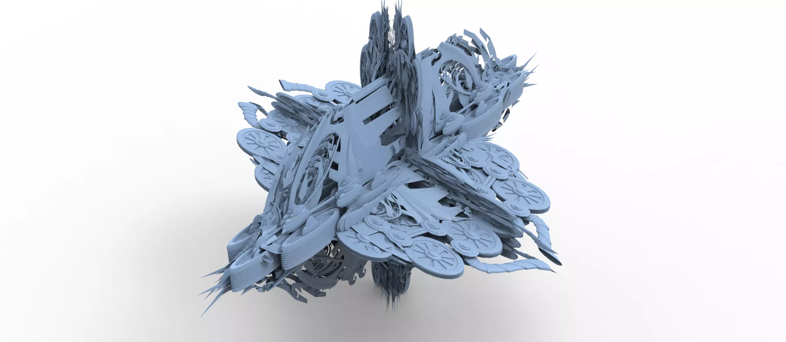 Ivy Tortoise Steampunk ship 9  3D model_0