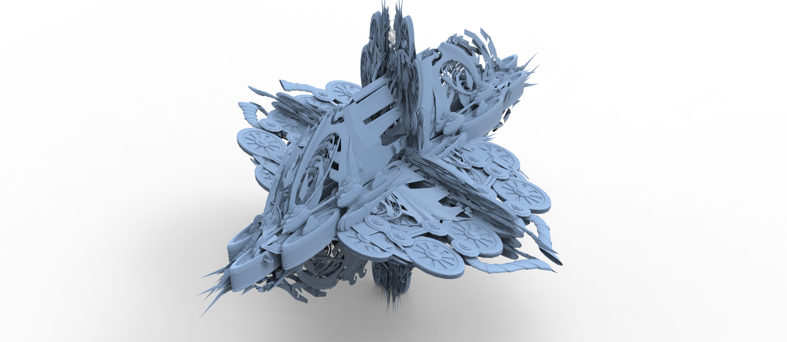 Ivy Tortoise Steampunk ship 9  3D model_1