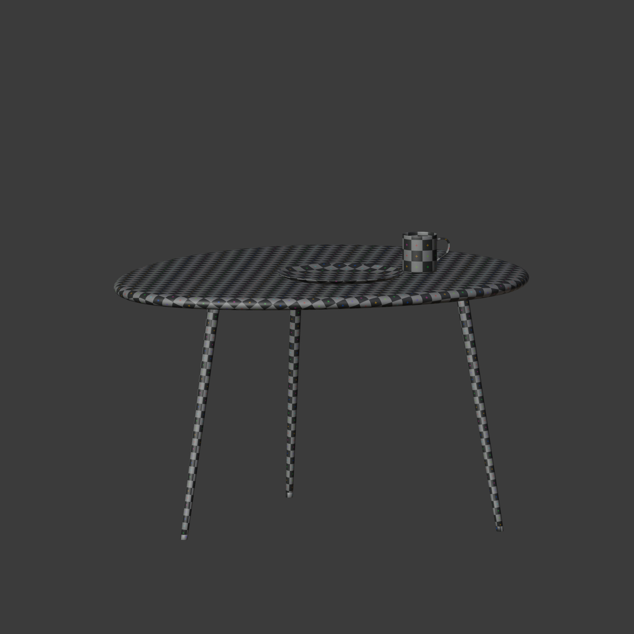 coffee table Free low-poly 3D model_11