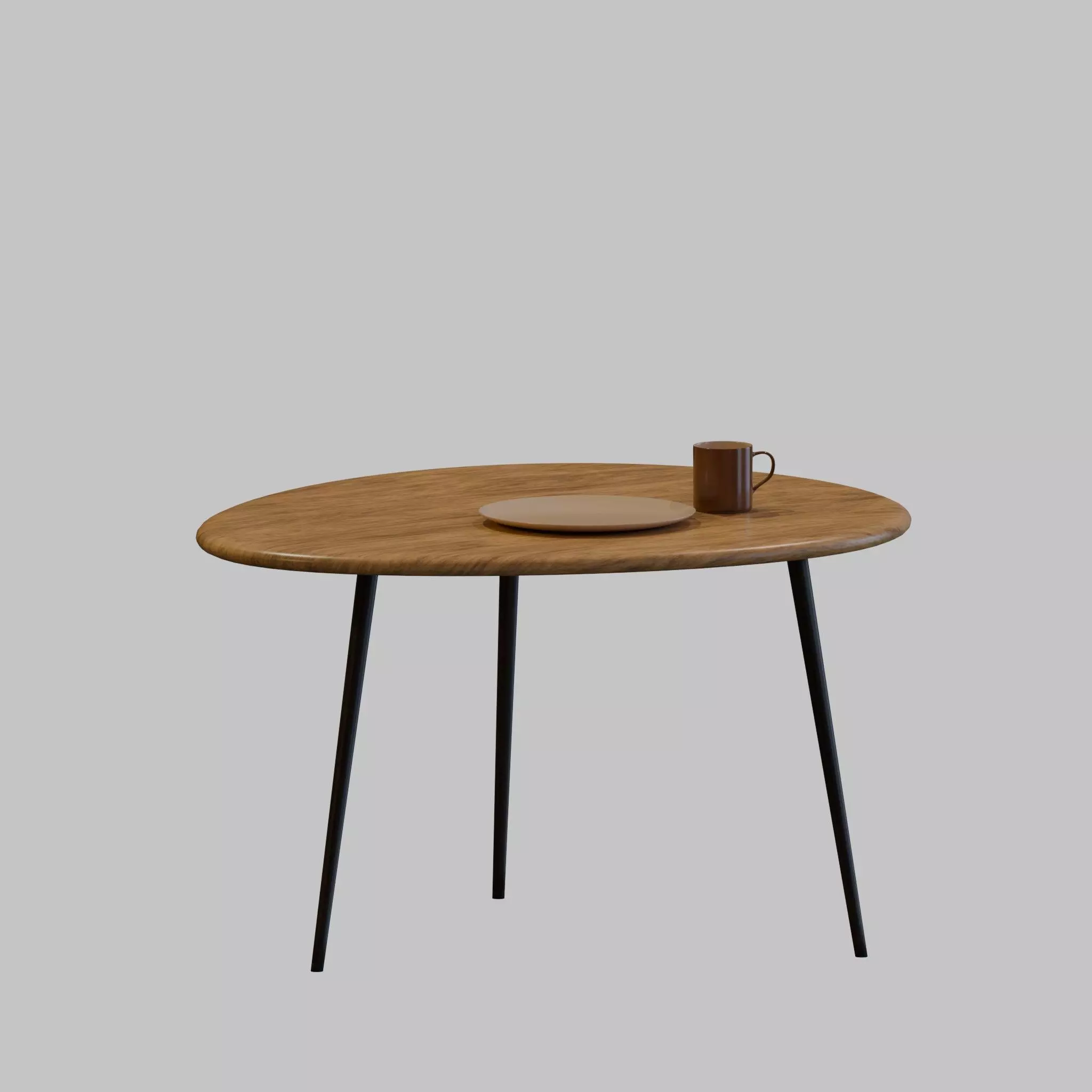 coffee table Free low-poly 3D model_0