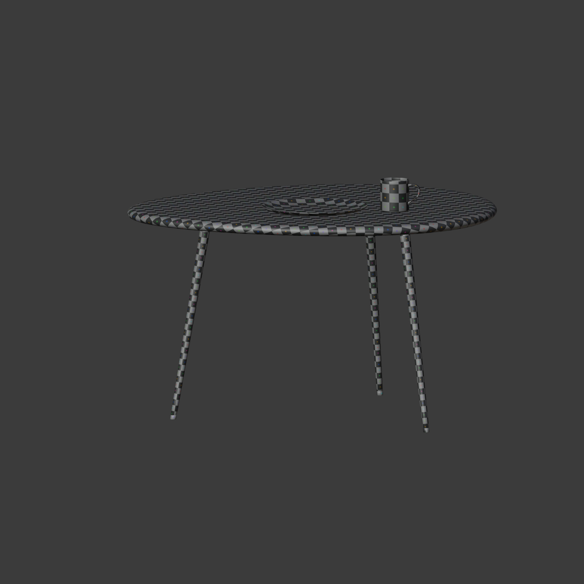coffee table Free low-poly 3D model_10