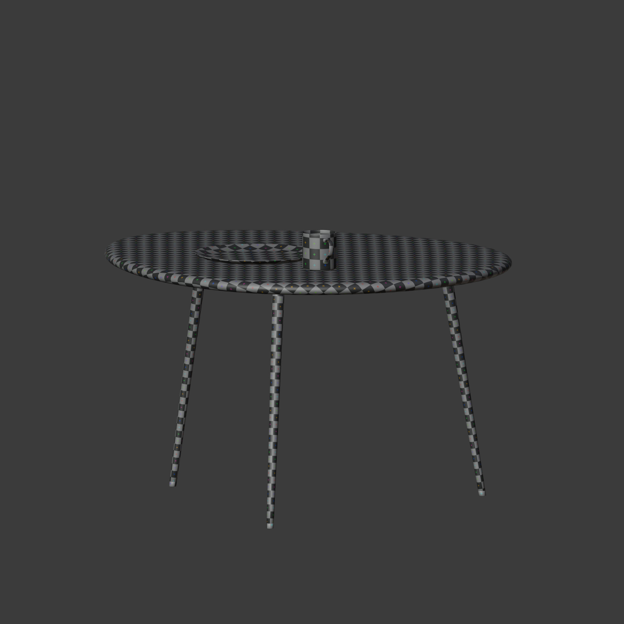coffee table Free low-poly 3D model_12