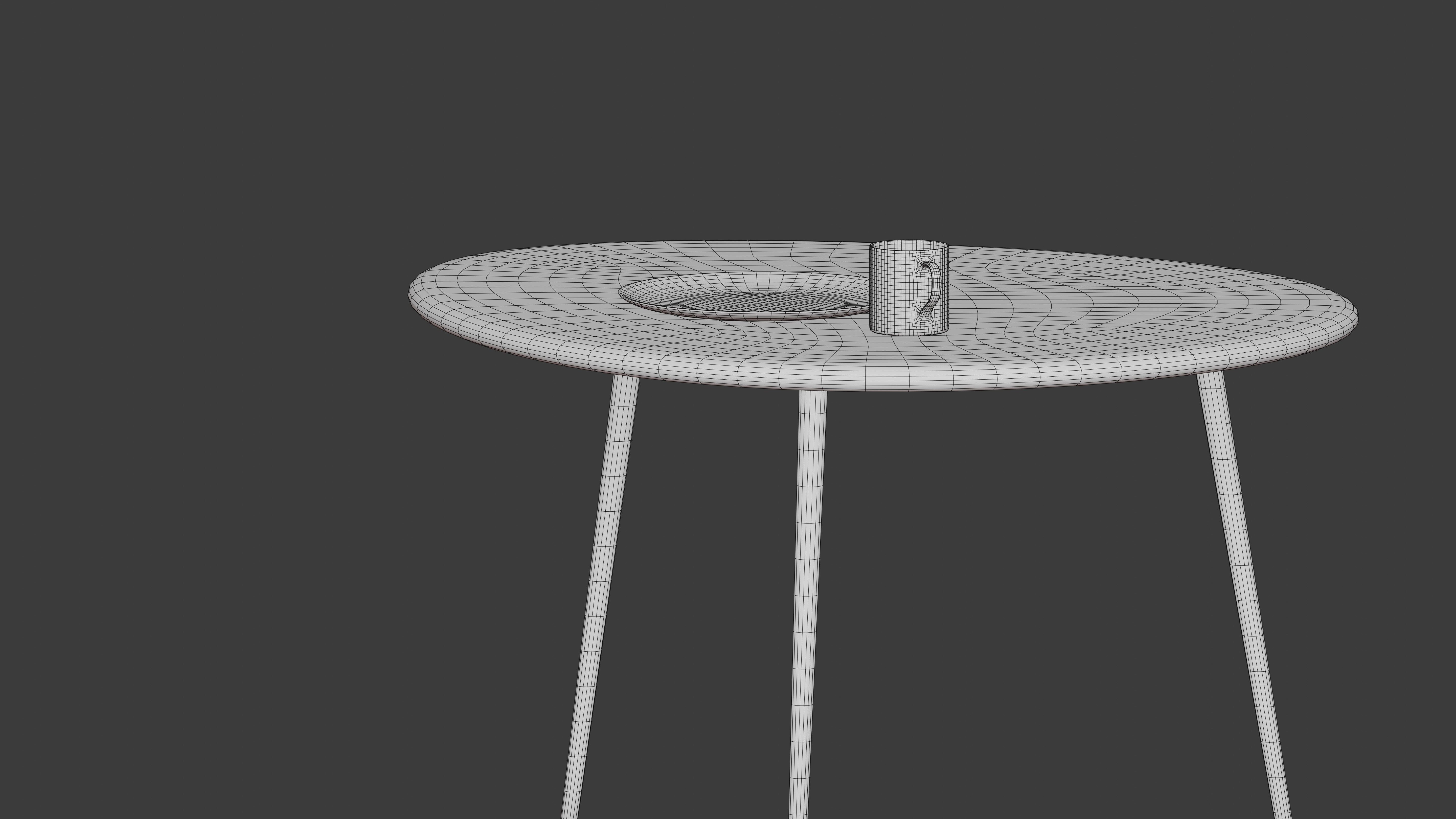 coffee table Free low-poly 3D model_7