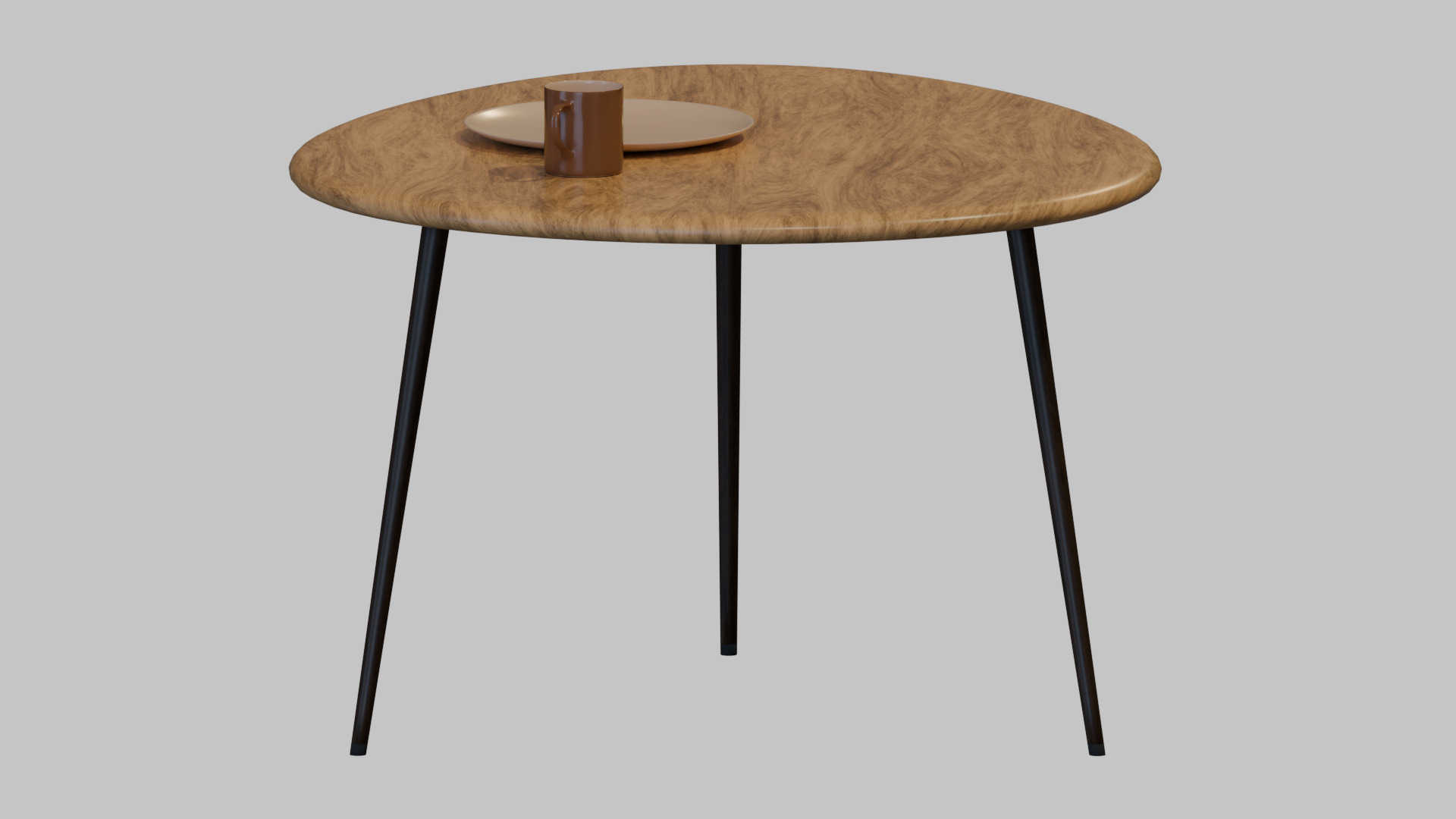 coffee table Free low-poly 3D model_4