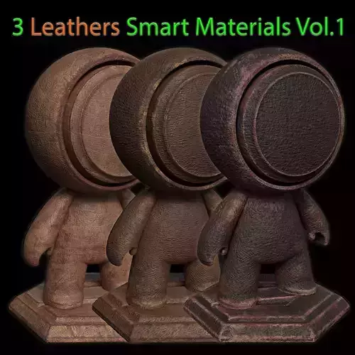 Smart Materials 03- Damaged Leather for Substance 3D Painter Texture