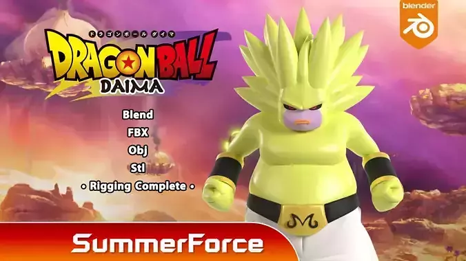 Super Majin Duu - Dragonball Daima 3D model
