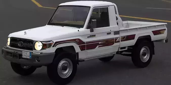 Toyota Land Cruiser Pickup j79 Shas 2010 to 2023 with v6 engine  3D model