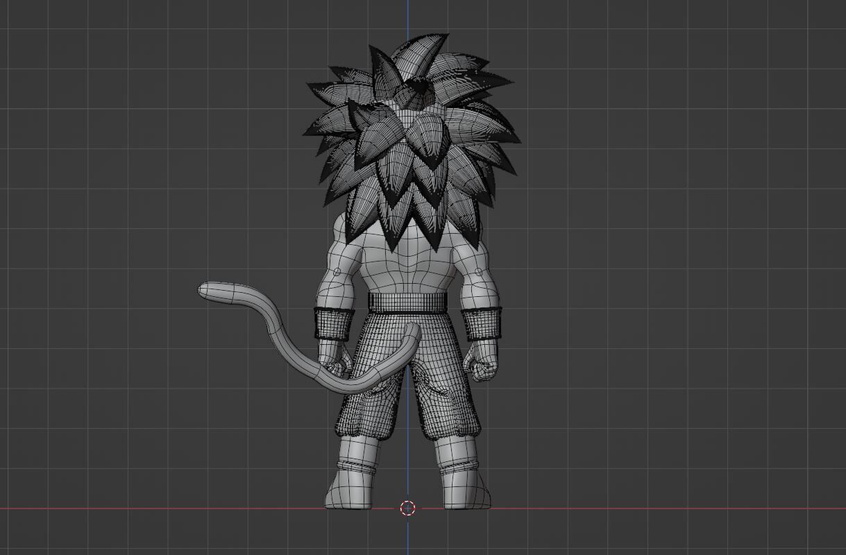 Goku Mini Super Saiyan 4 - Dragonball Daima 3D model_13