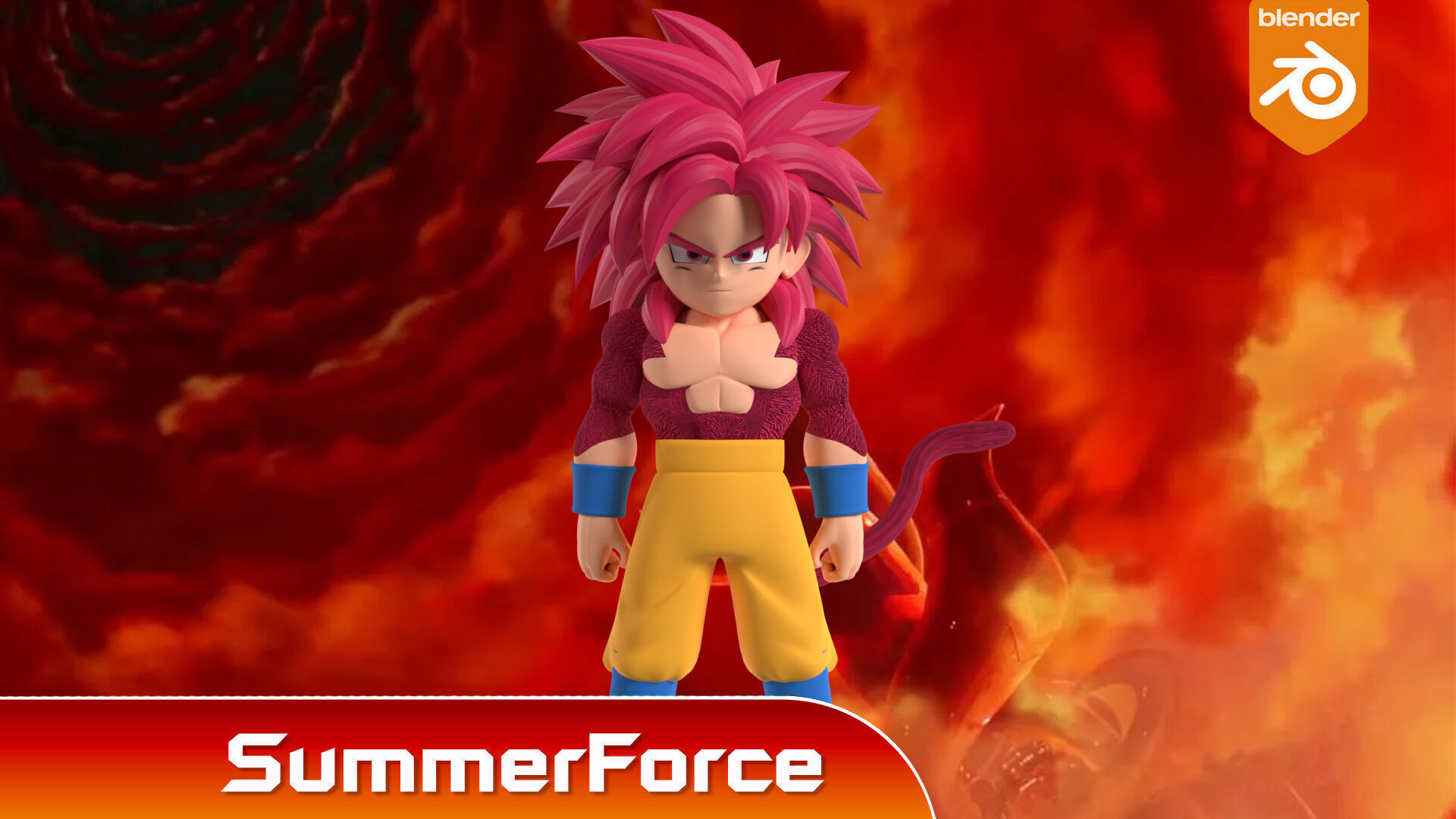 Goku Mini Super Saiyan 4 - Dragonball Daima 3D model_2
