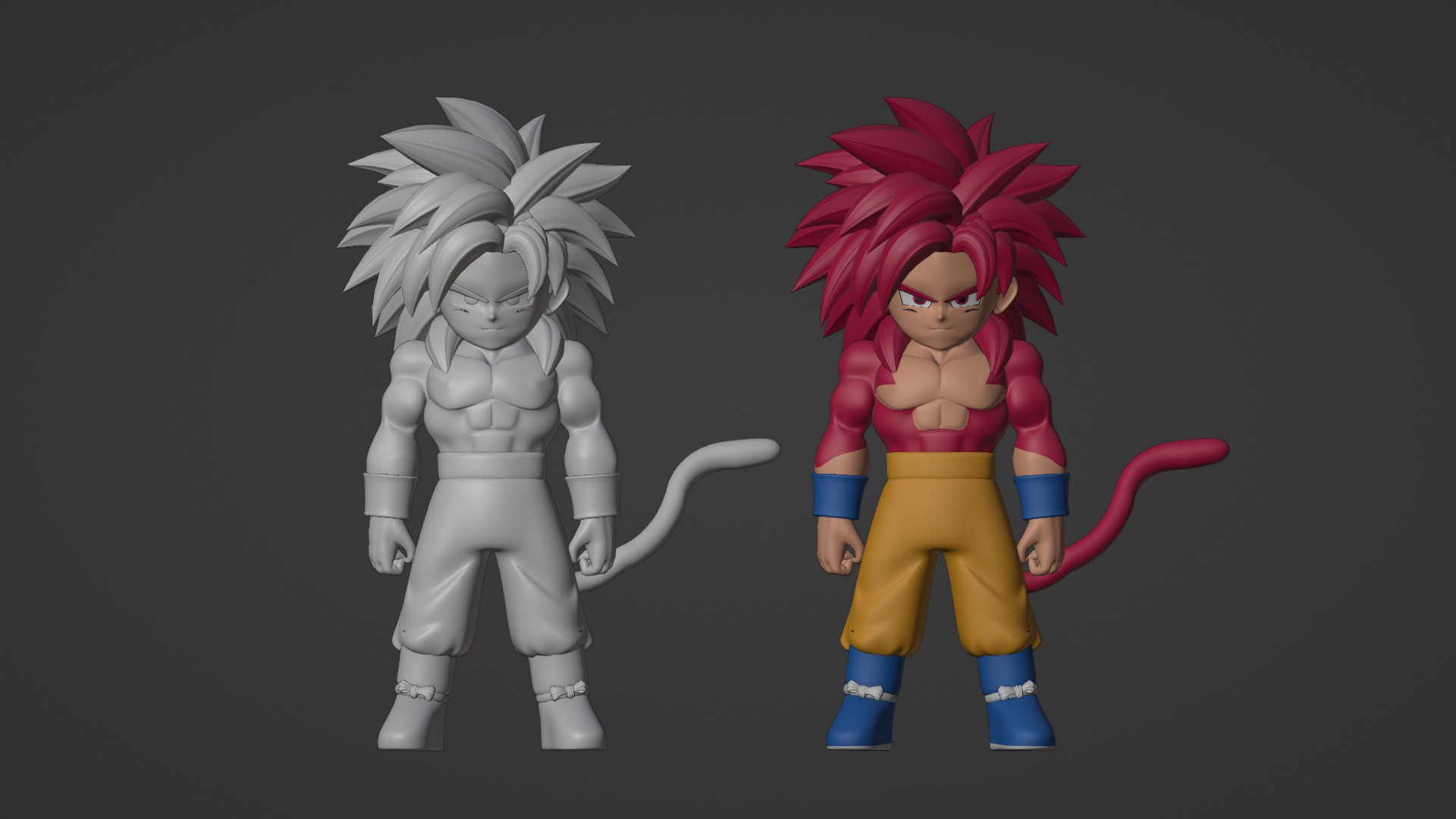 Goku Mini Super Saiyan 4 - Dragonball Daima 3D model_20