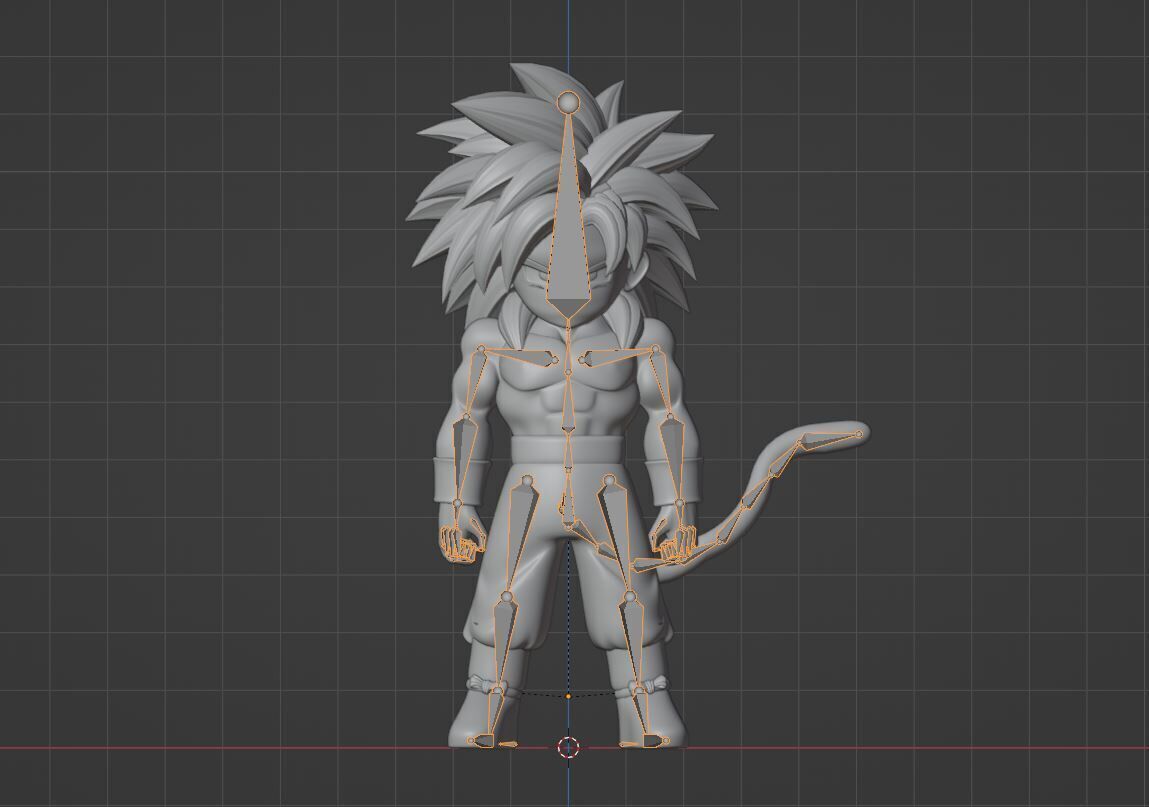Goku Mini Super Saiyan 4 - Dragonball Daima 3D model_15